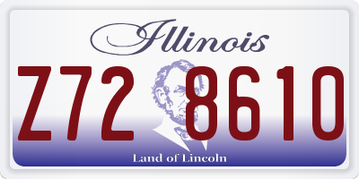 IL license plate Z728610
