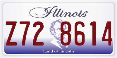 IL license plate Z728614