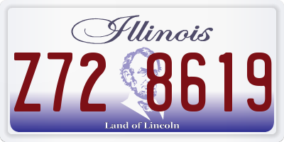 IL license plate Z728619