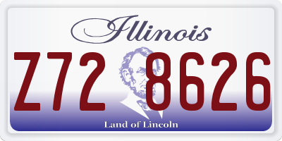 IL license plate Z728626
