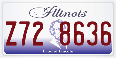 IL license plate Z728636