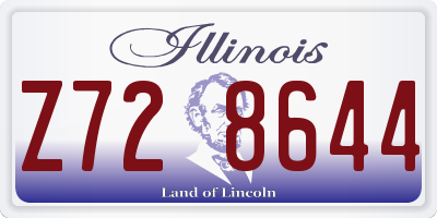 IL license plate Z728644