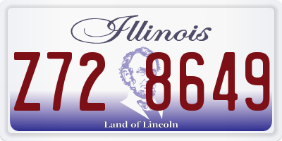 IL license plate Z728649