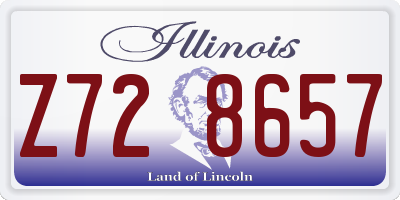 IL license plate Z728657