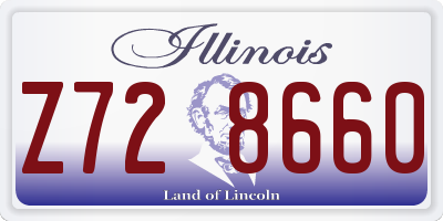 IL license plate Z728660