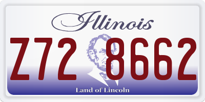 IL license plate Z728662