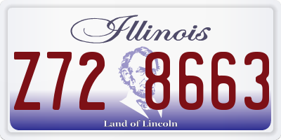 IL license plate Z728663