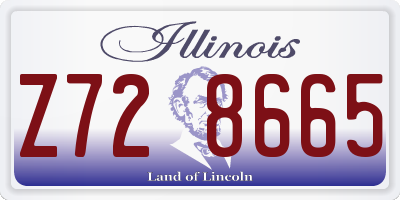 IL license plate Z728665