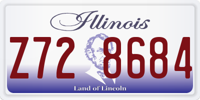 IL license plate Z728684