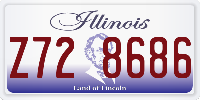 IL license plate Z728686