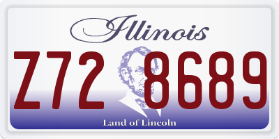 IL license plate Z728689