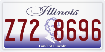 IL license plate Z728696