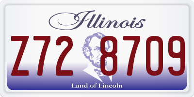 IL license plate Z728709
