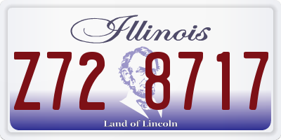IL license plate Z728717