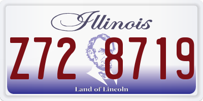 IL license plate Z728719