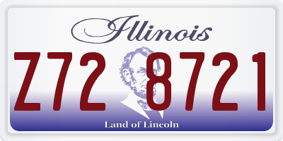 IL license plate Z728721