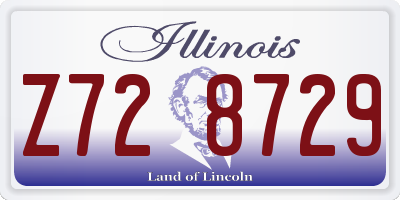 IL license plate Z728729