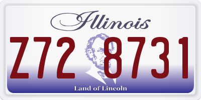 IL license plate Z728731