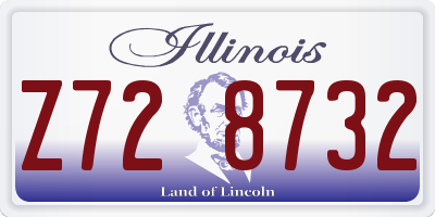 IL license plate Z728732