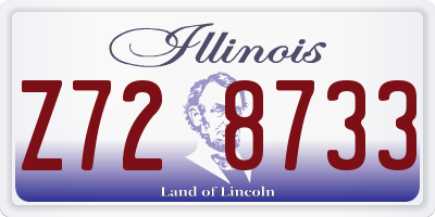 IL license plate Z728733