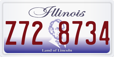 IL license plate Z728734