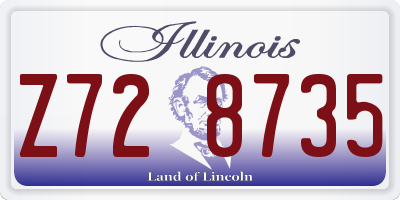 IL license plate Z728735