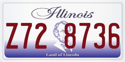 IL license plate Z728736