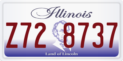 IL license plate Z728737