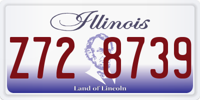IL license plate Z728739