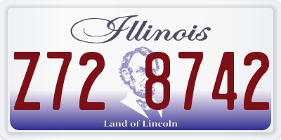 IL license plate Z728742