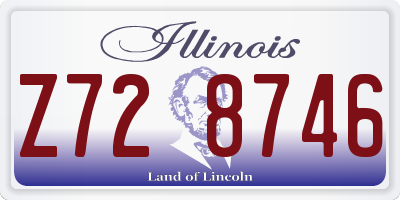 IL license plate Z728746