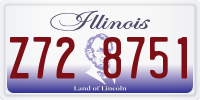 IL license plate Z728751