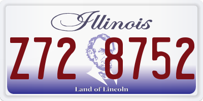 IL license plate Z728752