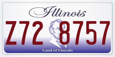 IL license plate Z728757