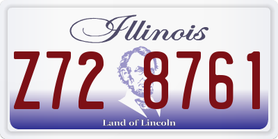 IL license plate Z728761