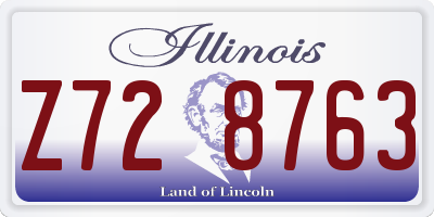 IL license plate Z728763