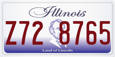 IL license plate Z728765