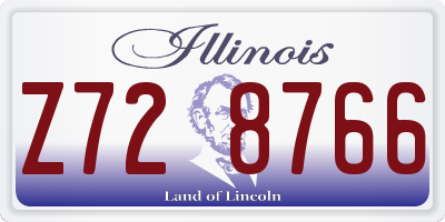 IL license plate Z728766