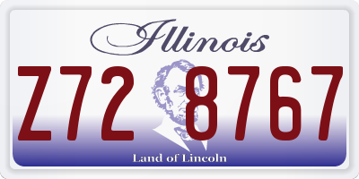 IL license plate Z728767