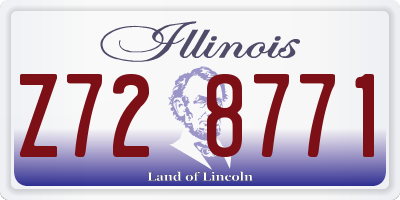 IL license plate Z728771