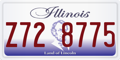 IL license plate Z728775