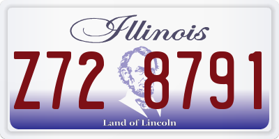 IL license plate Z728791