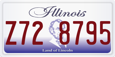 IL license plate Z728795