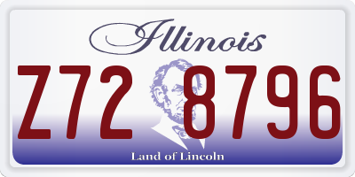 IL license plate Z728796