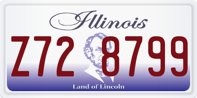 IL license plate Z728799