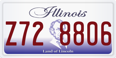IL license plate Z728806