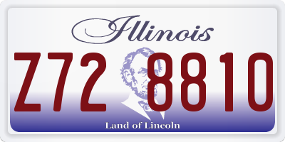 IL license plate Z728810
