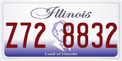 IL license plate Z728832