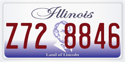 IL license plate Z728846