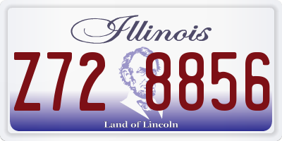IL license plate Z728856